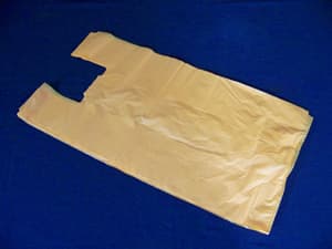 BOLSA CAMISETA POLIETILENO ALTA DENSIDAD EXTRA NARANJA
